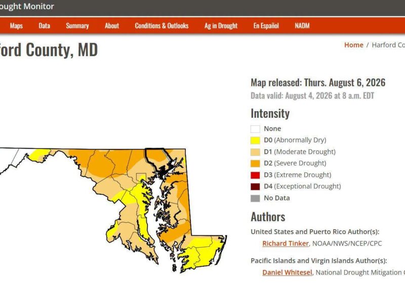 Harford County is still in a drought despite last week’s heavy rain