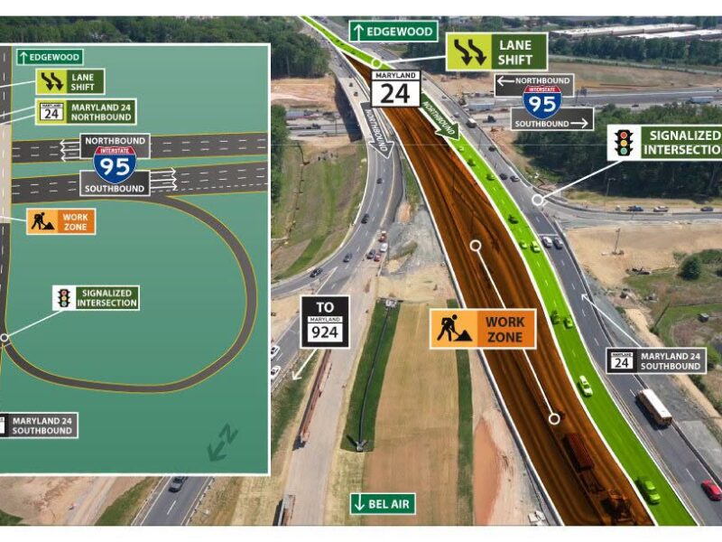 Route 24 lanes over I-95 shift today. Here’s what drivers need to know